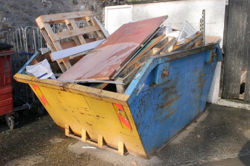 Chelsea skip hire service in action