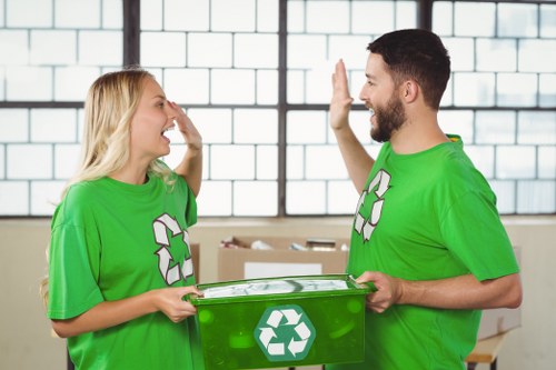 Recycling facility processing materials